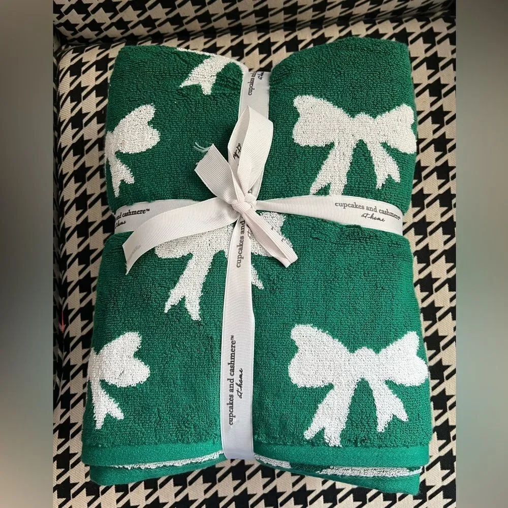 Cupcakes and Cashmere 6 Piece Green Cotton Bath‎ Towel Set
